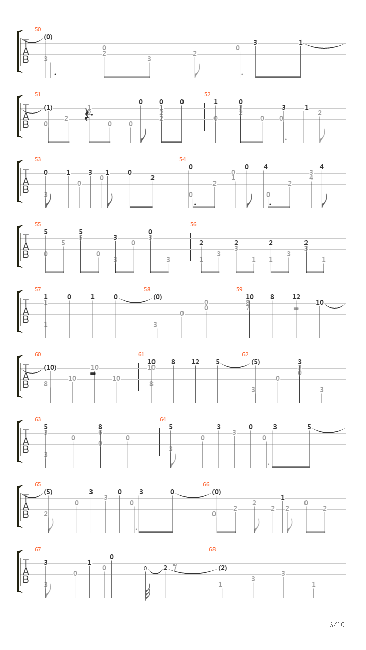 A Little Piece of Heaven (arr. by Daniel Asbun)吉他谱