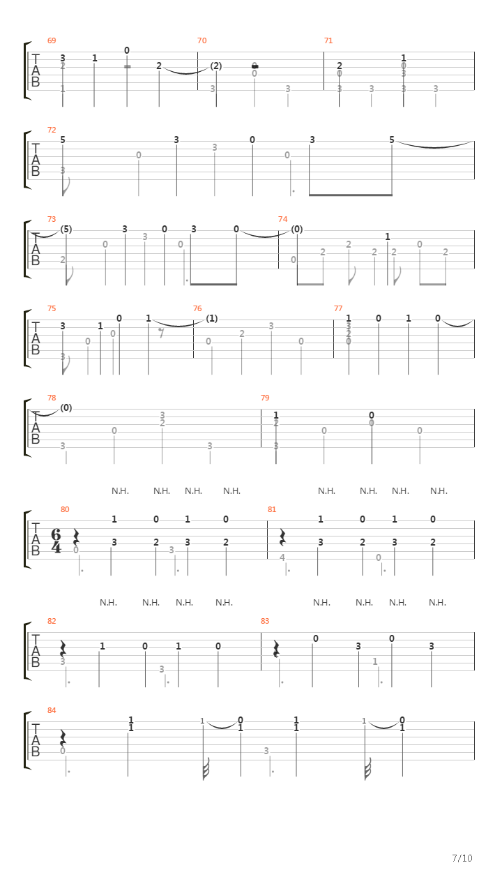 A Little Piece of Heaven (arr. by Daniel Asbun)吉他谱