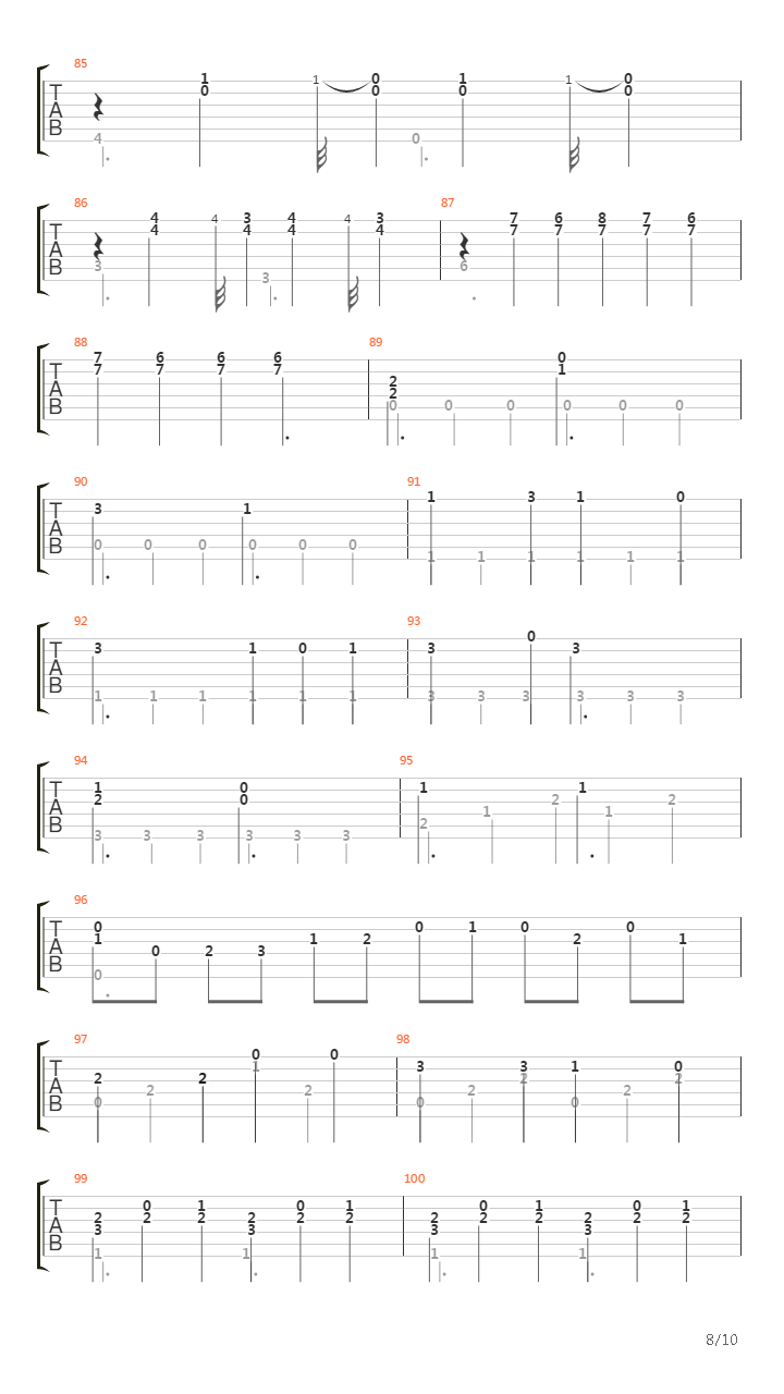 A Little Piece of Heaven (arr. by Daniel Asbun)吉他谱