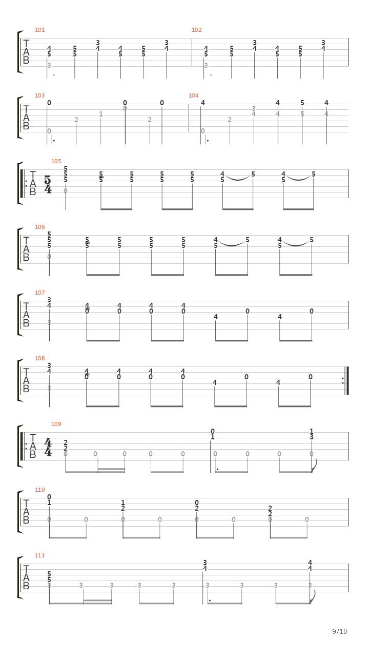 A Little Piece of Heaven (arr. by Daniel Asbun)吉他谱