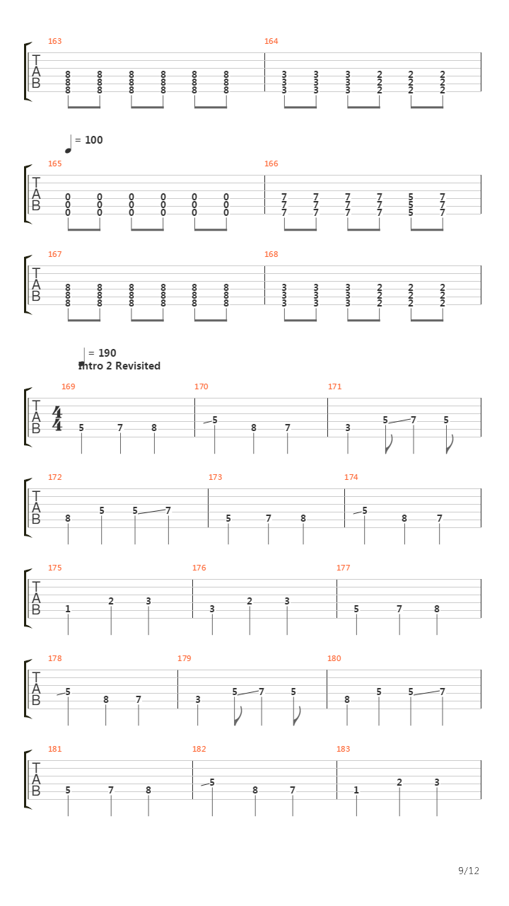 Chapter Four吉他谱