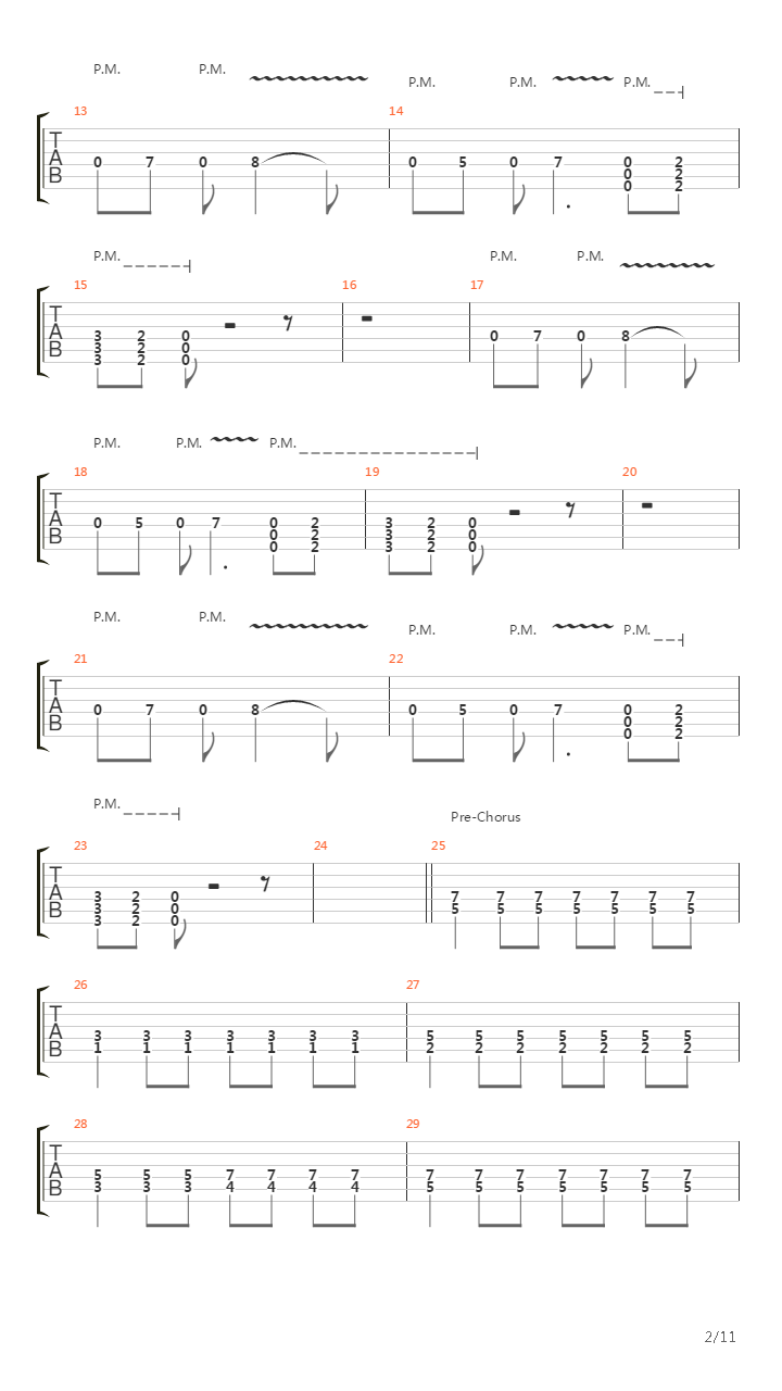 Heretic吉他谱