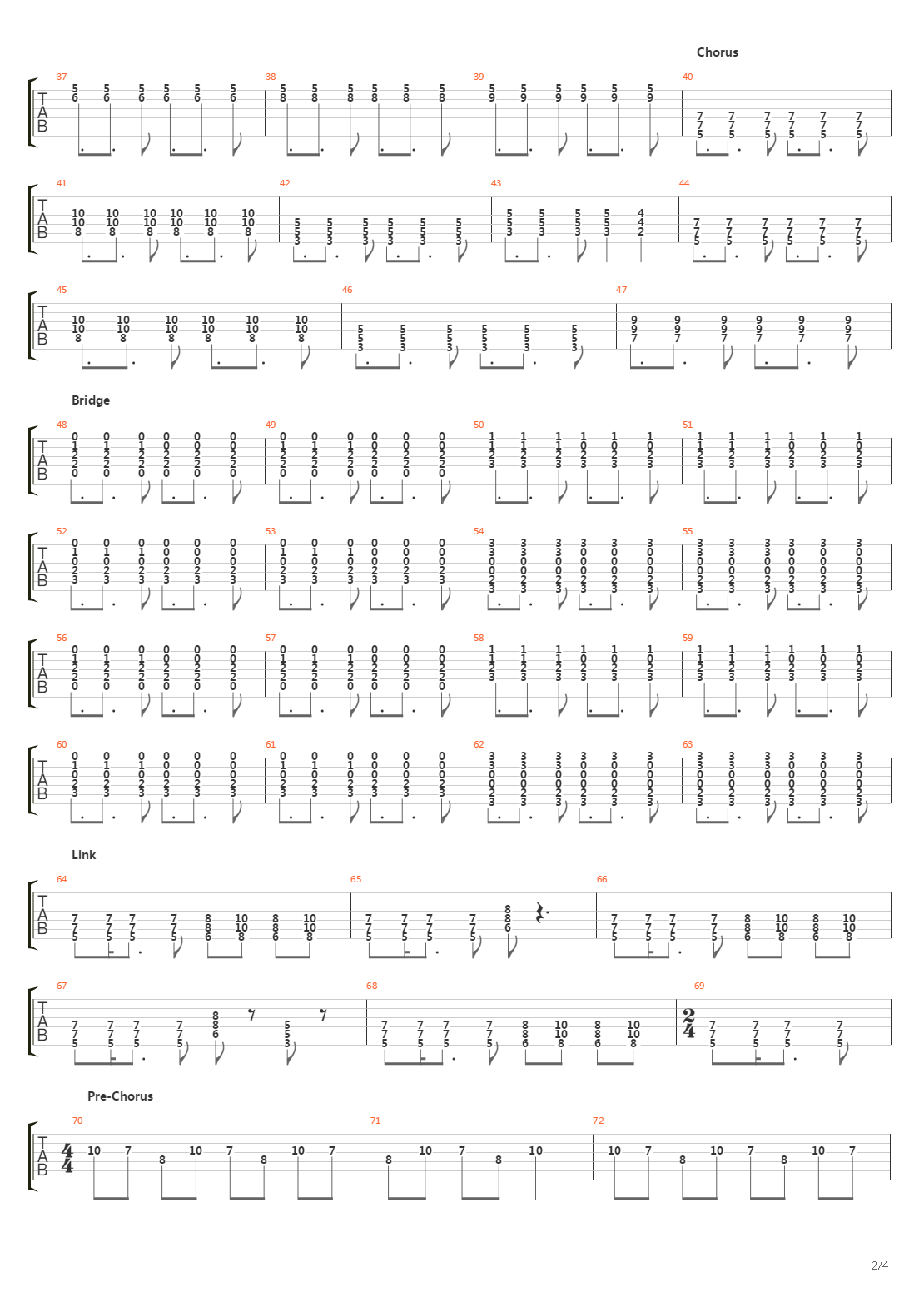 Generator吉他谱