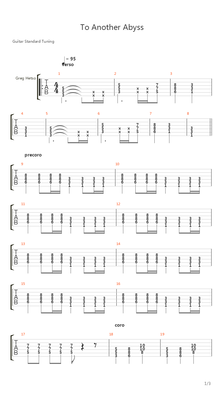 To Another Abyss吉他谱