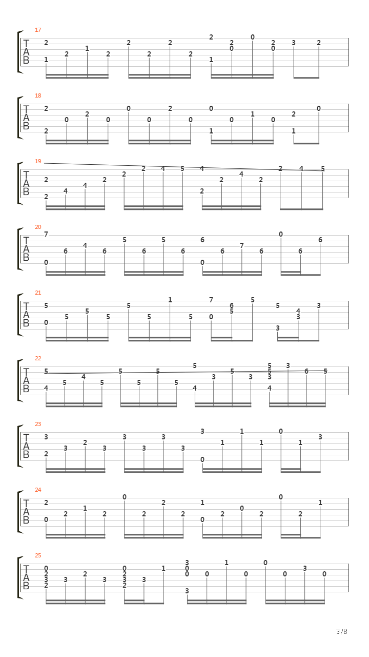 Tema Triste吉他谱