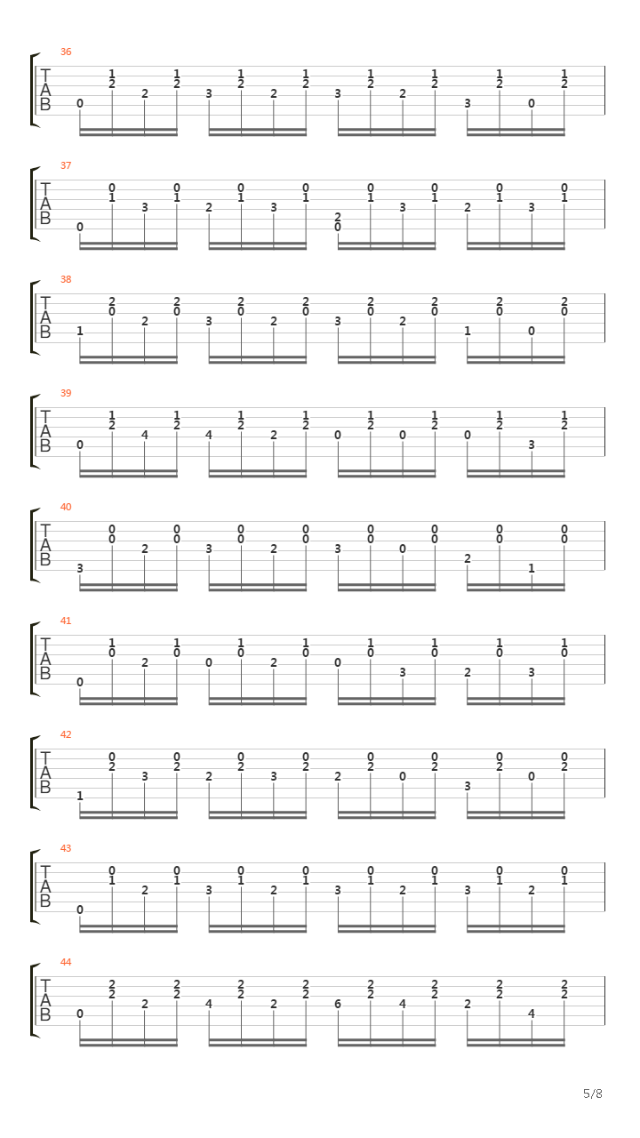 Tema Triste吉他谱