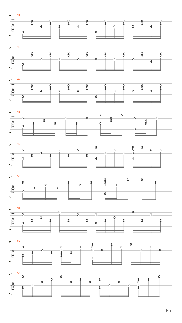 Tema Triste吉他谱