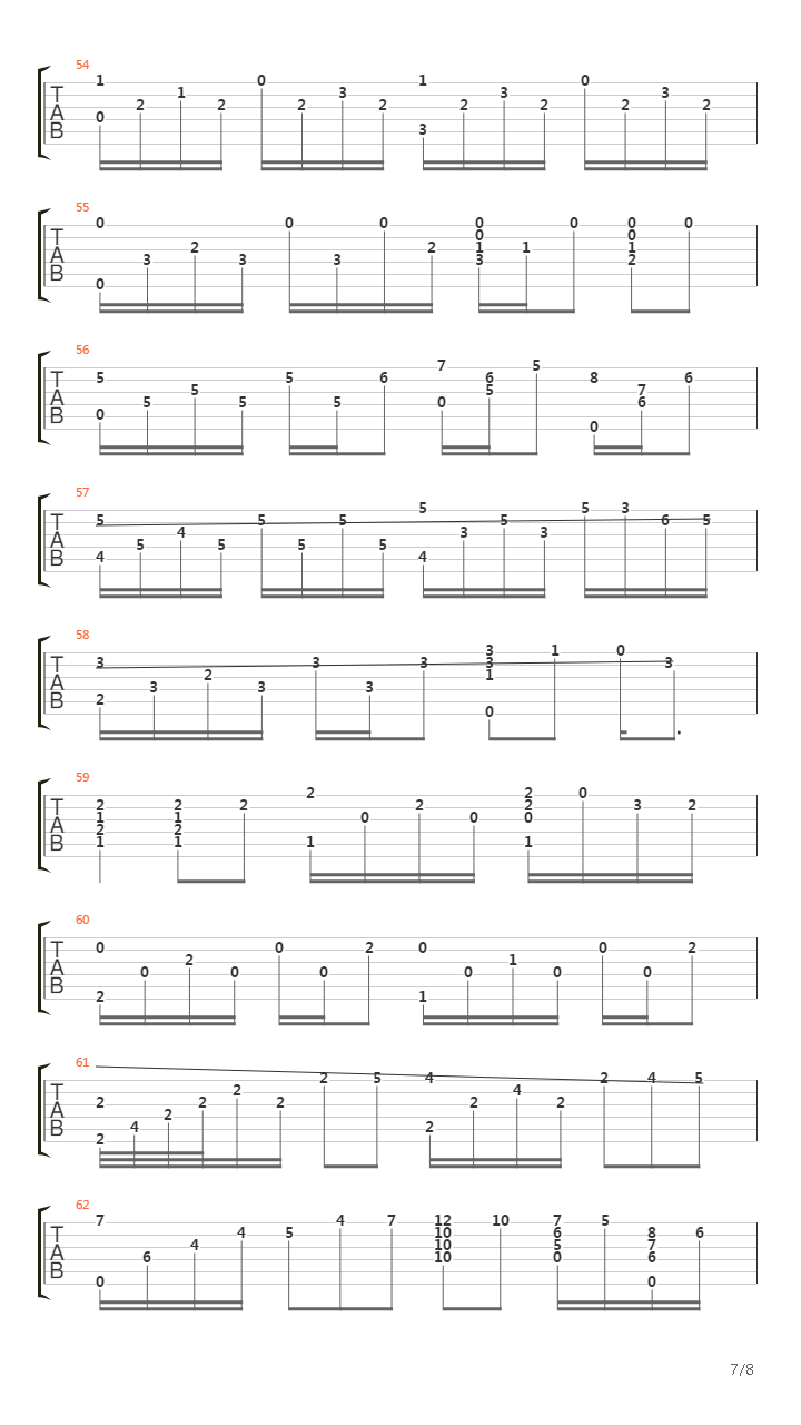 Tema Triste吉他谱