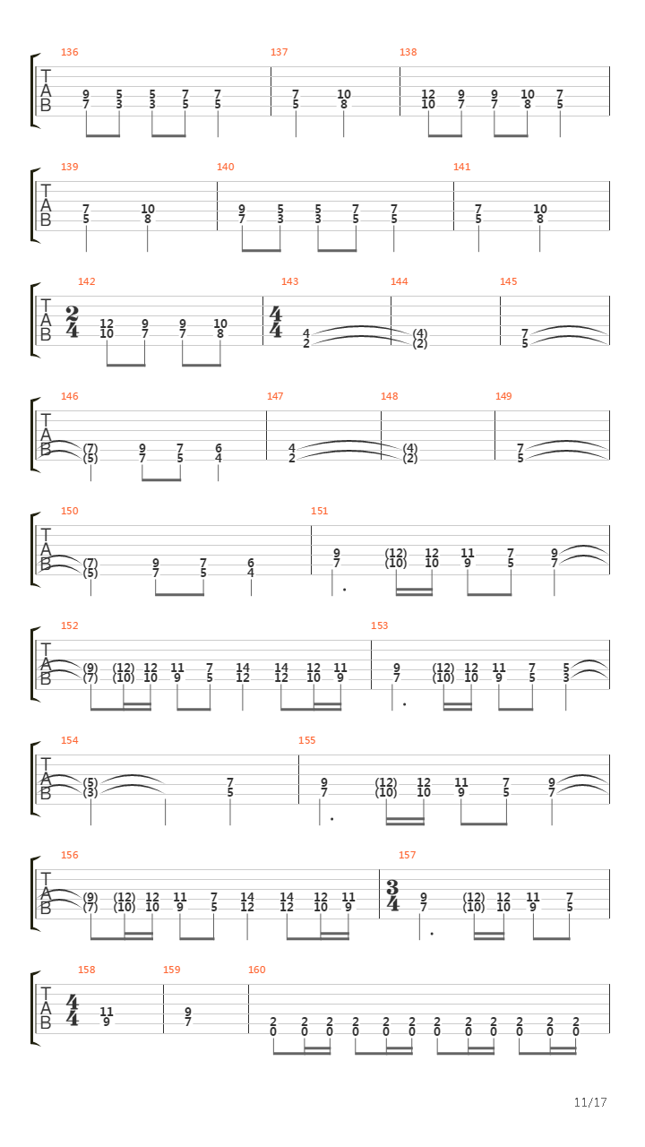 The Messenger吉他谱