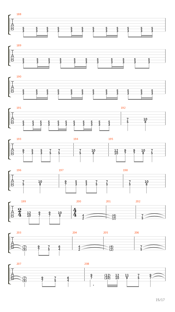 The Messenger吉他谱