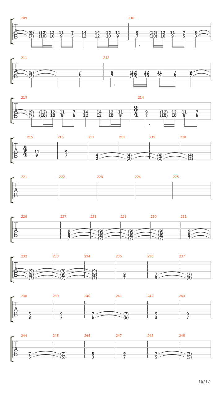 The Messenger吉他谱