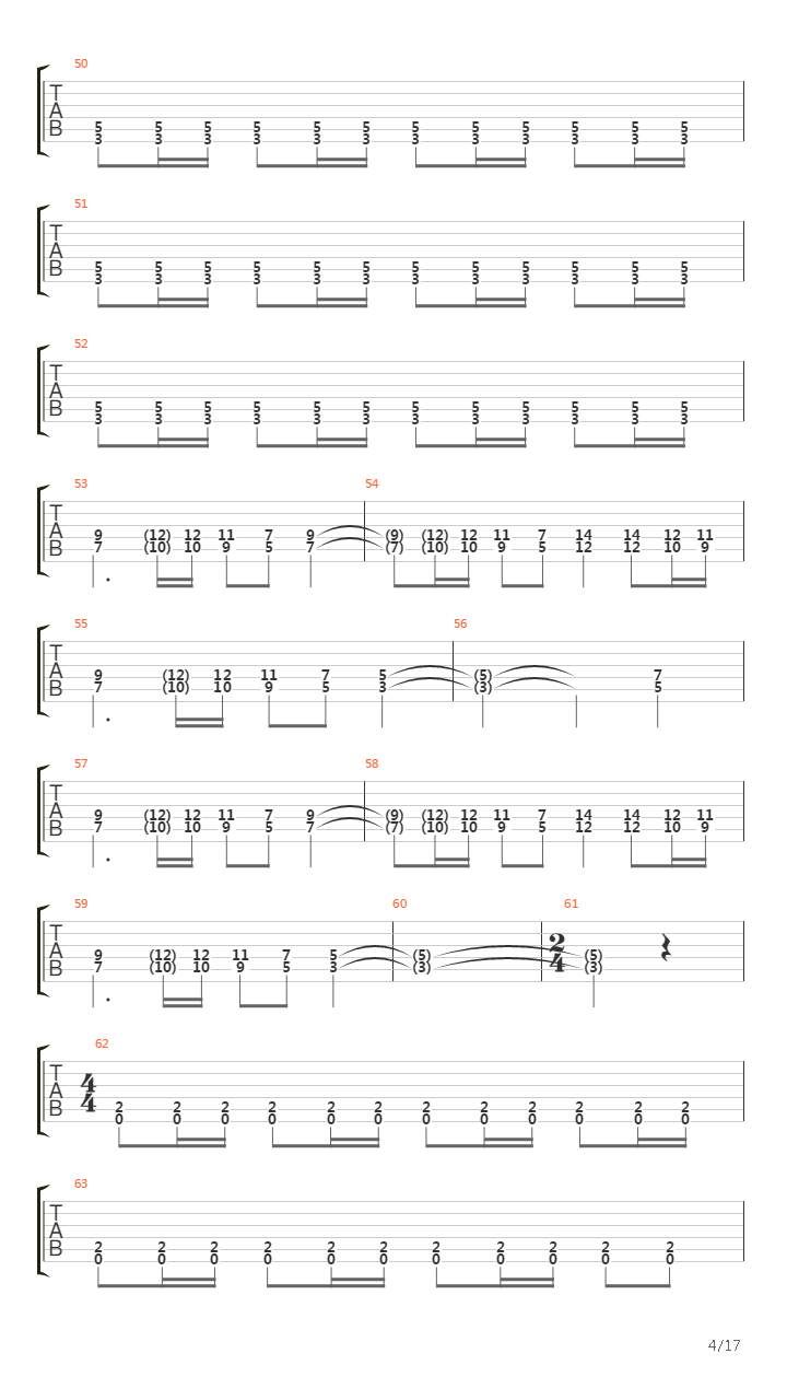 The Messenger吉他谱