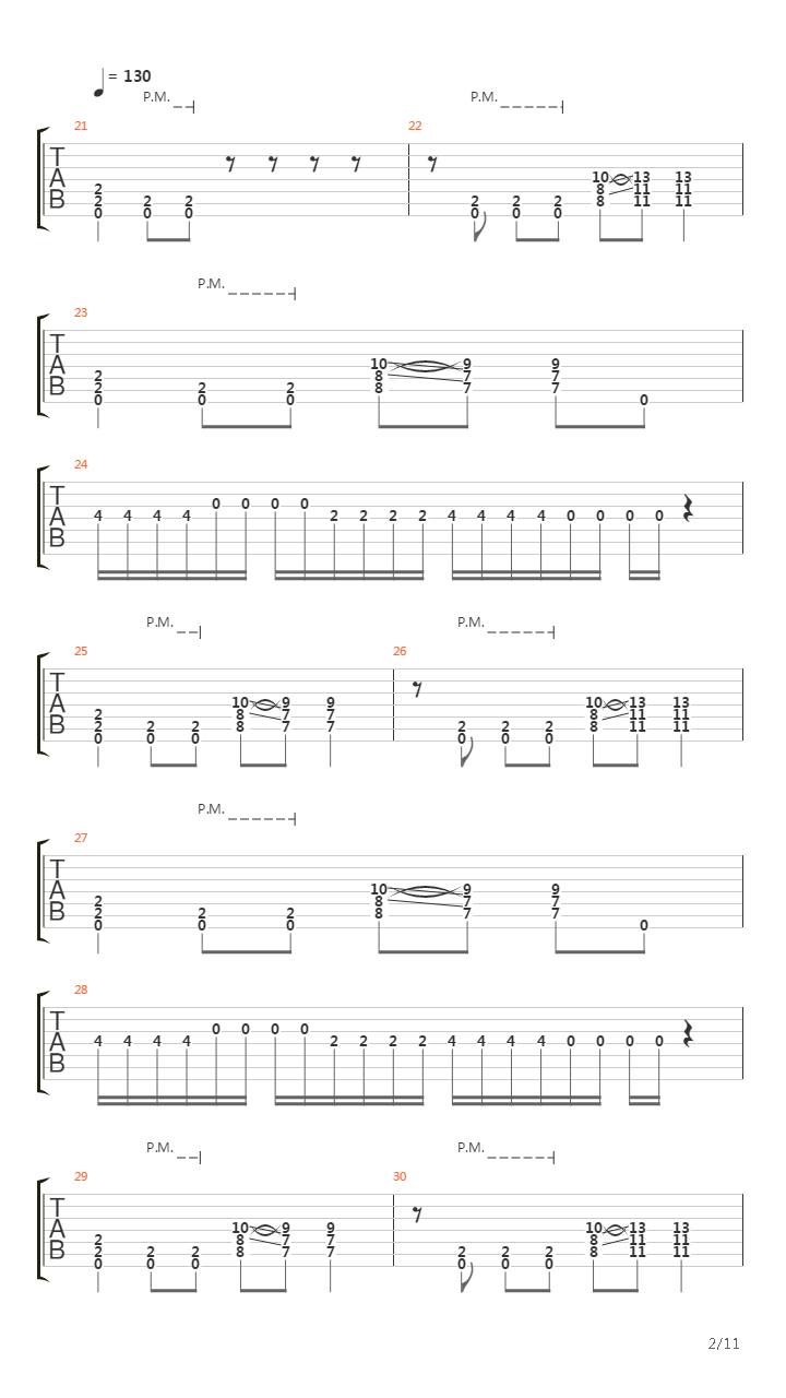 At The Left Hand Ov God吉他谱