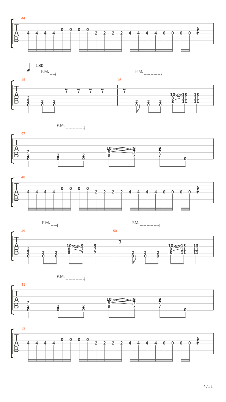 At The Left Hand Ov God吉他谱