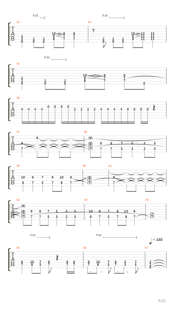 At The Left Hand Ov God吉他谱