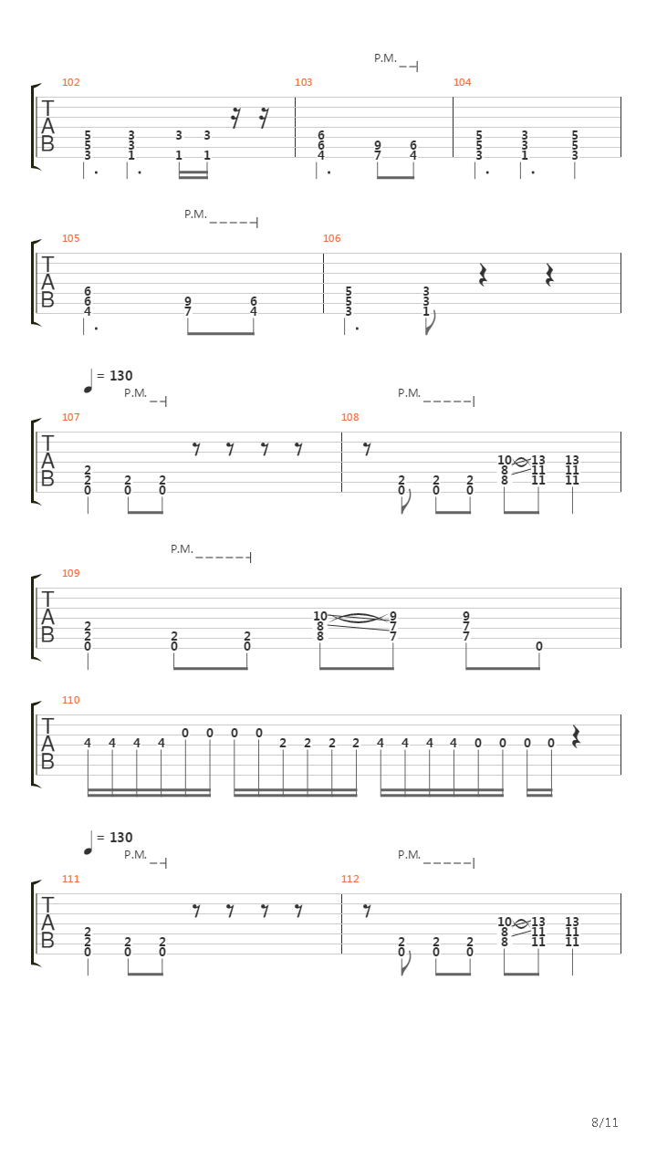 At The Left Hand Ov God吉他谱