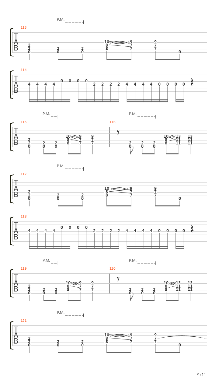 At The Left Hand Ov God吉他谱