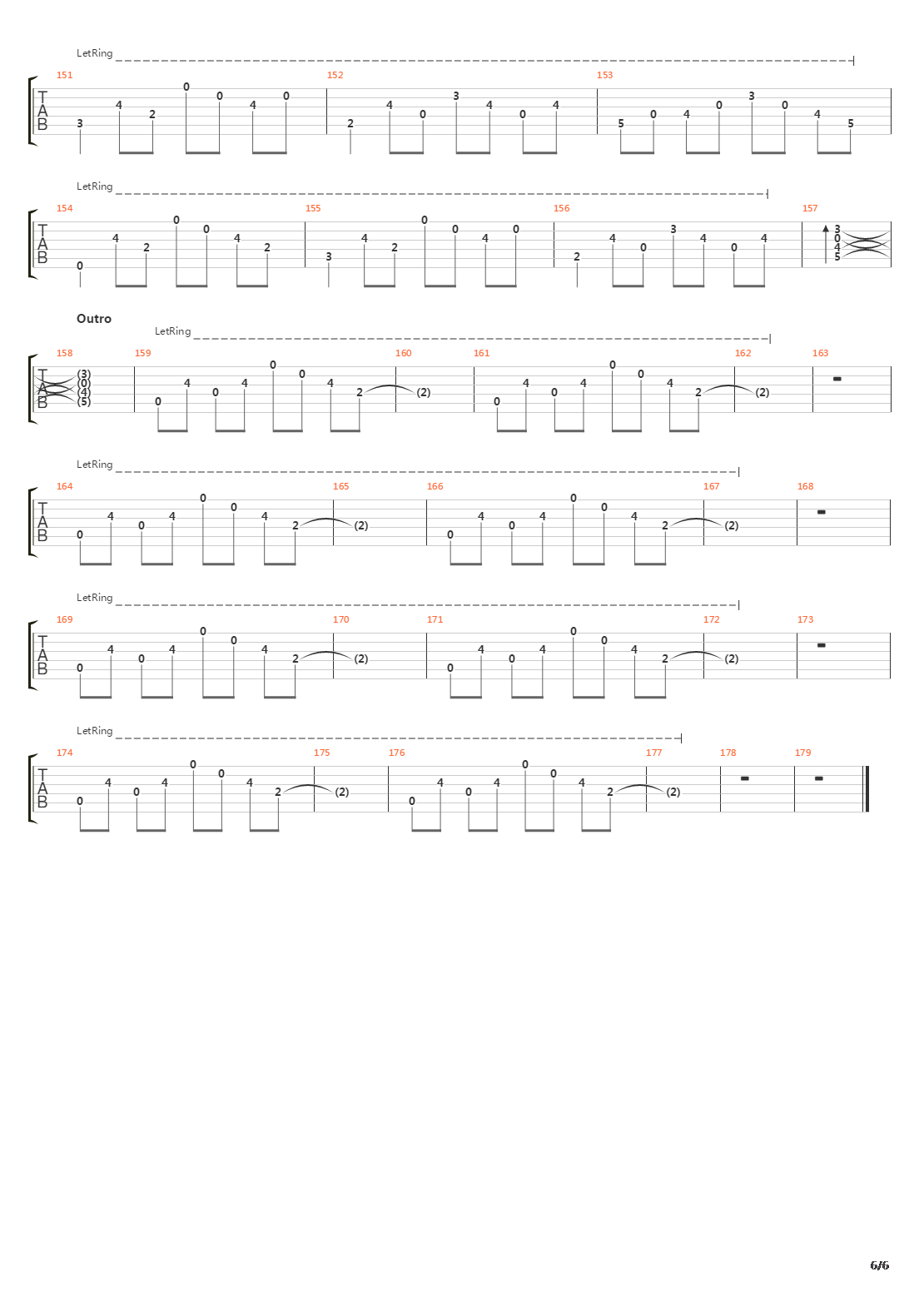 Rust吉他谱