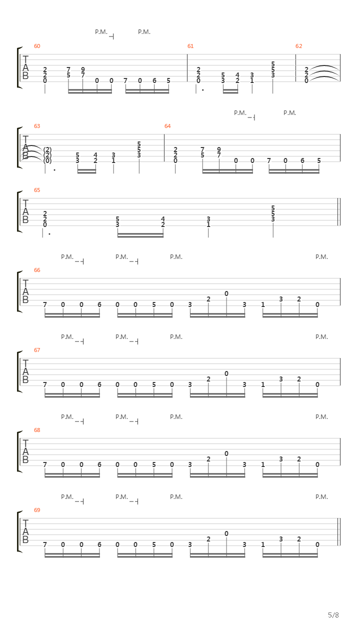 After All The Dead吉他谱