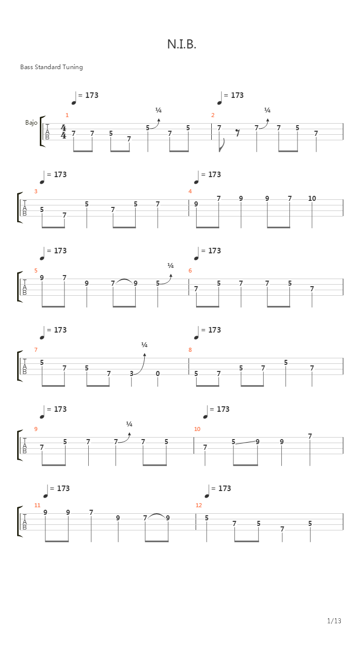 Nib吉他谱