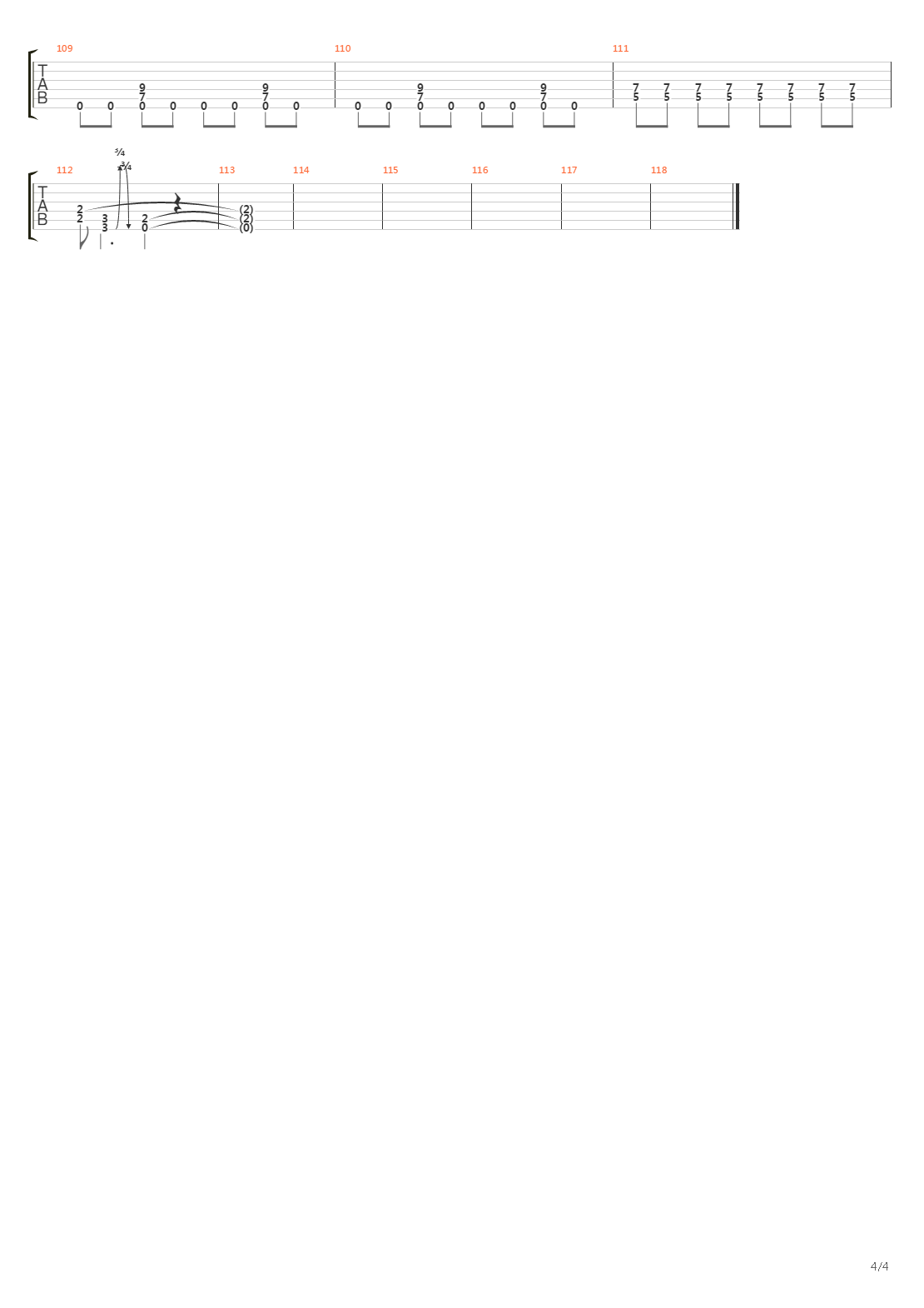 Paranoid (12)吉他谱