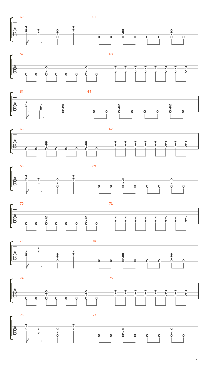 Paranoid (12)吉他谱