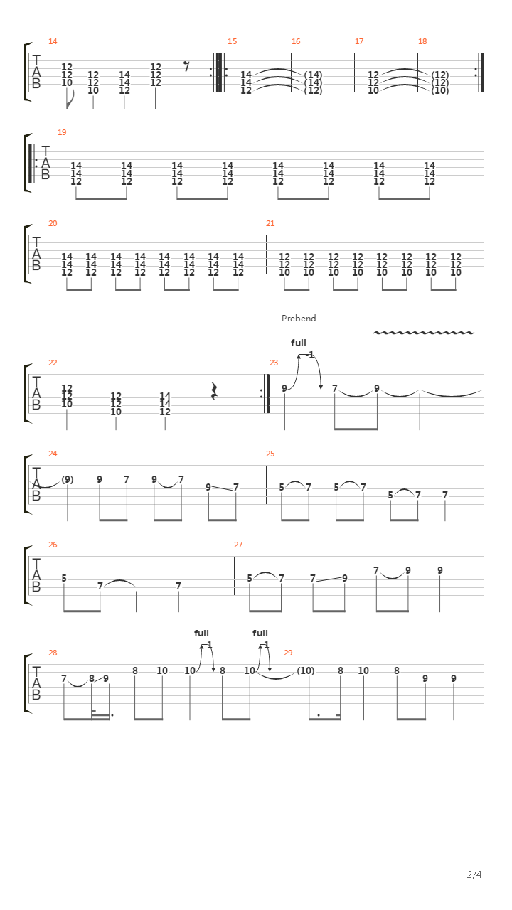 Paranoid吉他谱