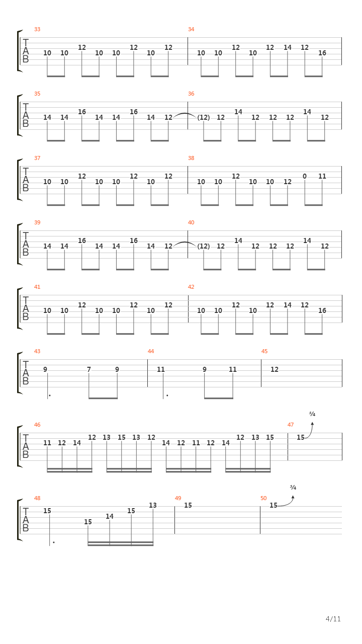 Heart Of Fire (Solo Guitar)吉他谱