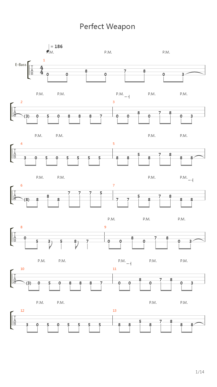 Perfect Weapon吉他谱