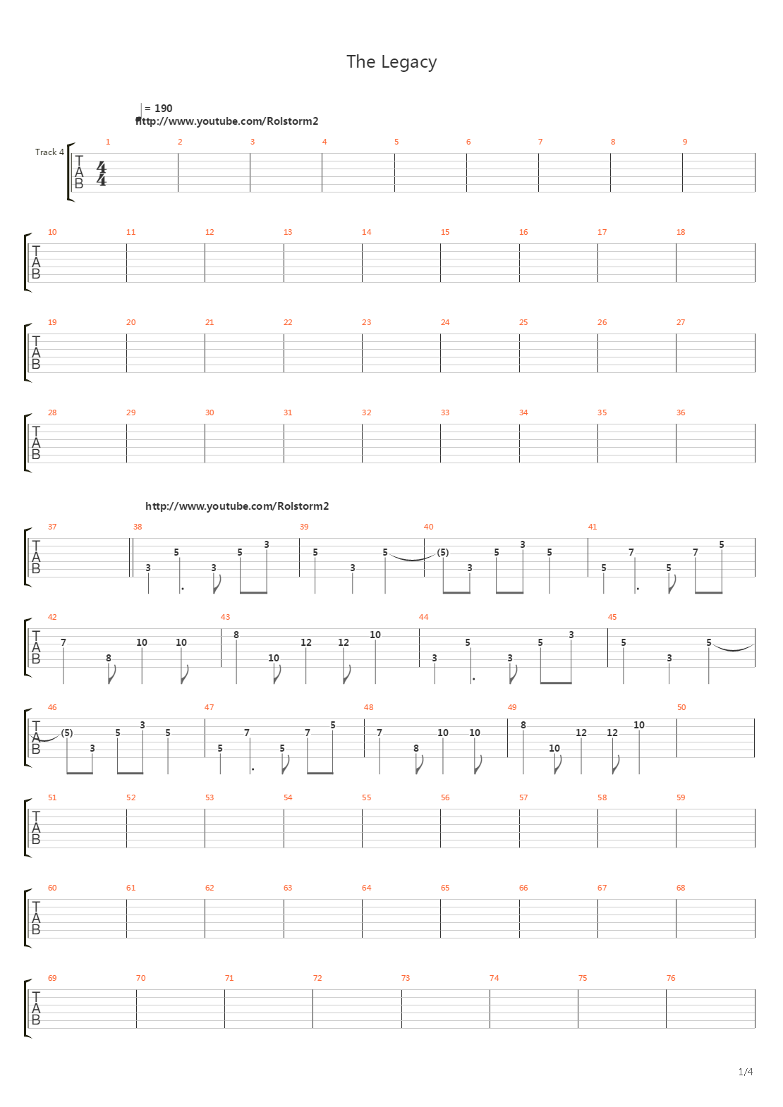 The Legacy吉他谱