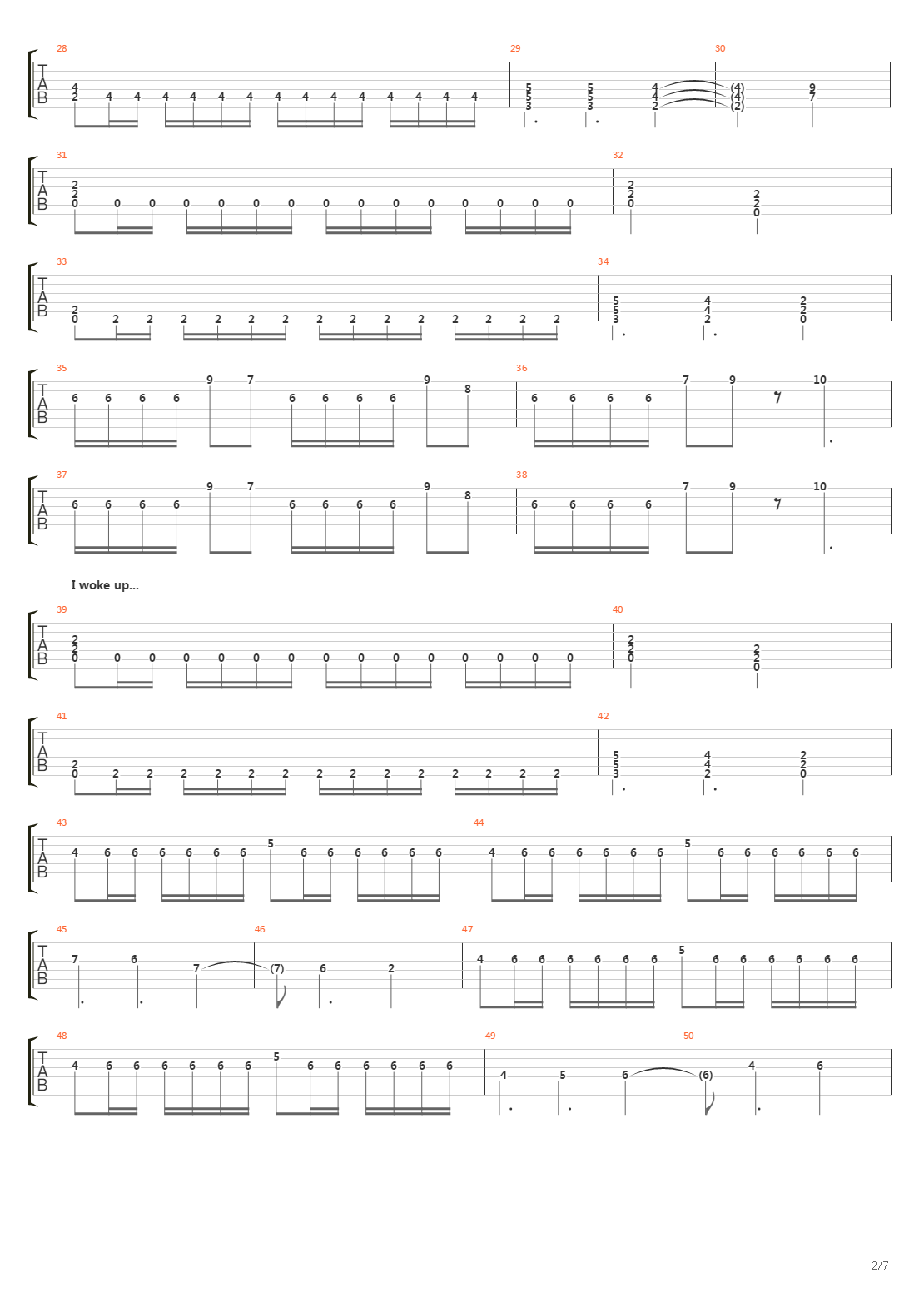 Journey Through The Dark吉他谱