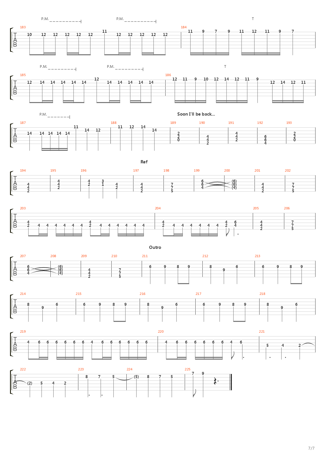 Journey Through The Dark吉他谱