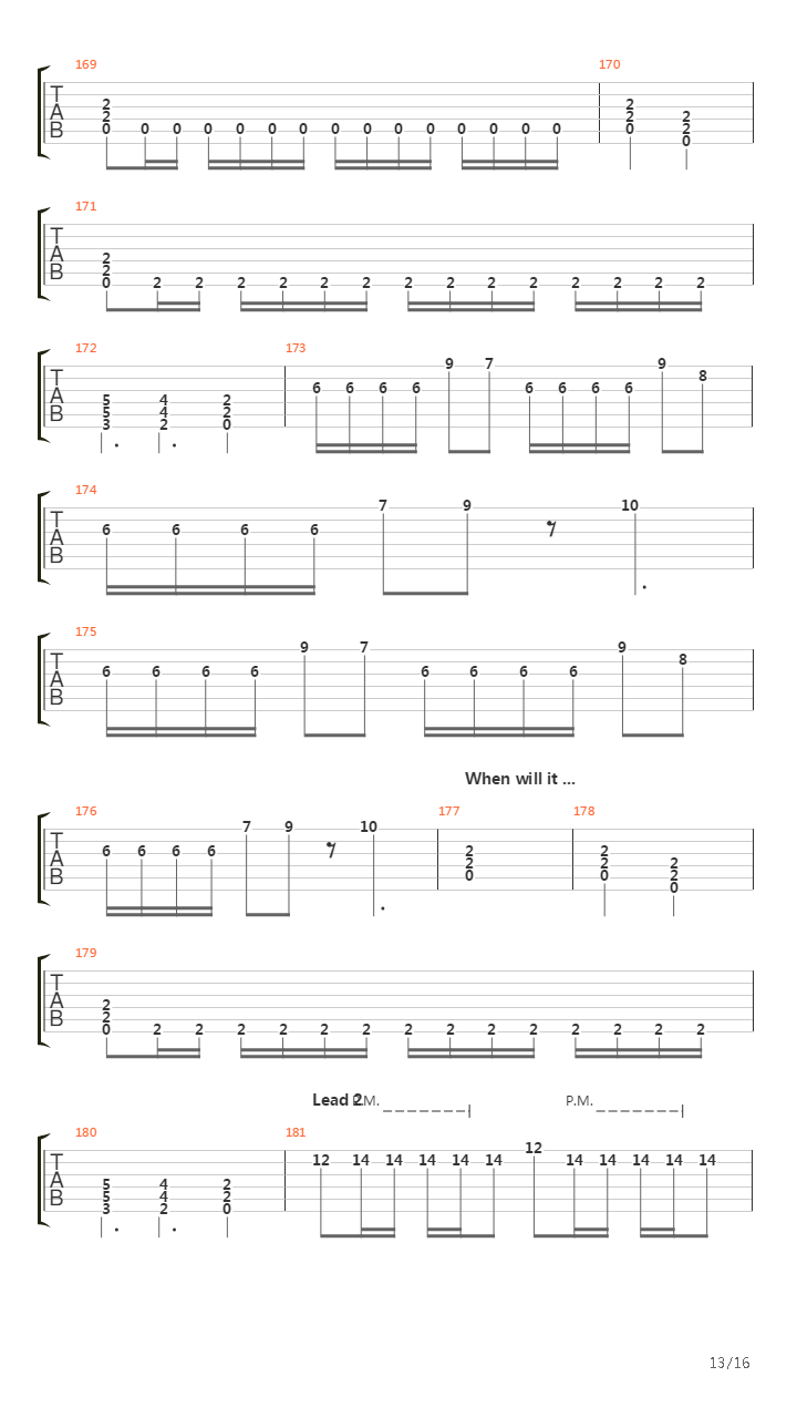 Journey Through The Dark吉他谱