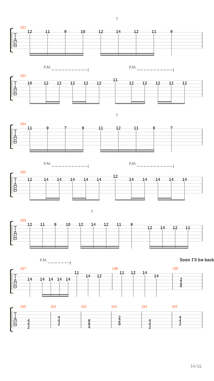 Journey Through The Dark吉他谱