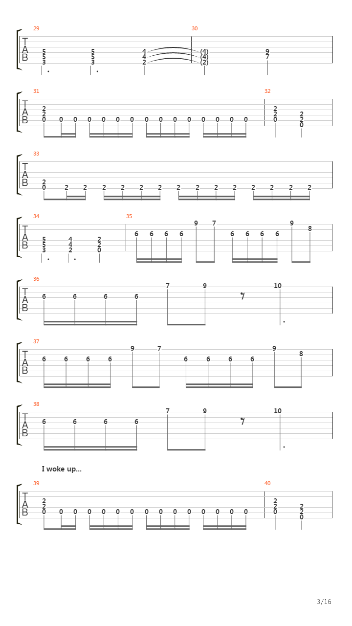 Journey Through The Dark吉他谱