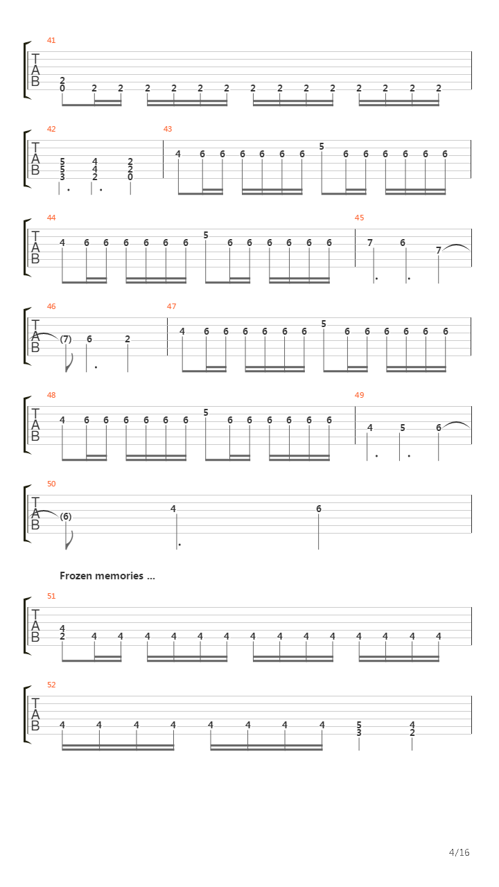 Journey Through The Dark吉他谱