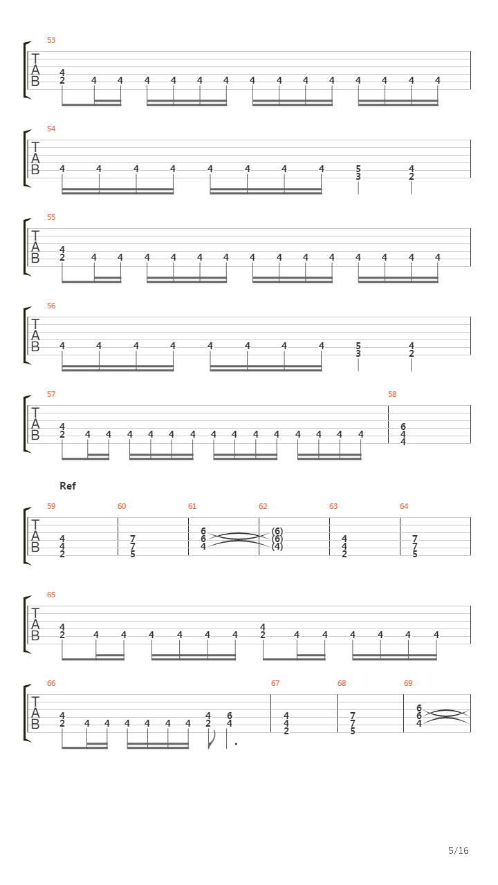 Journey Through The Dark吉他谱