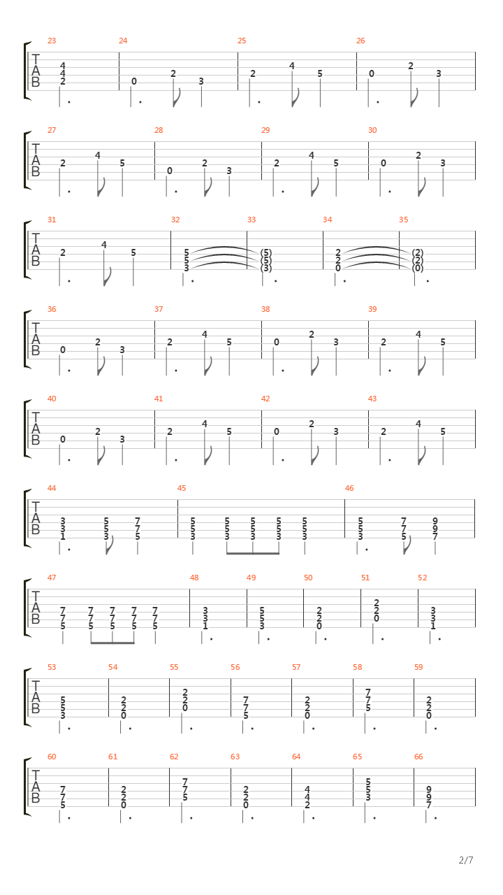 The Bard's Song - The Hobbit吉他谱