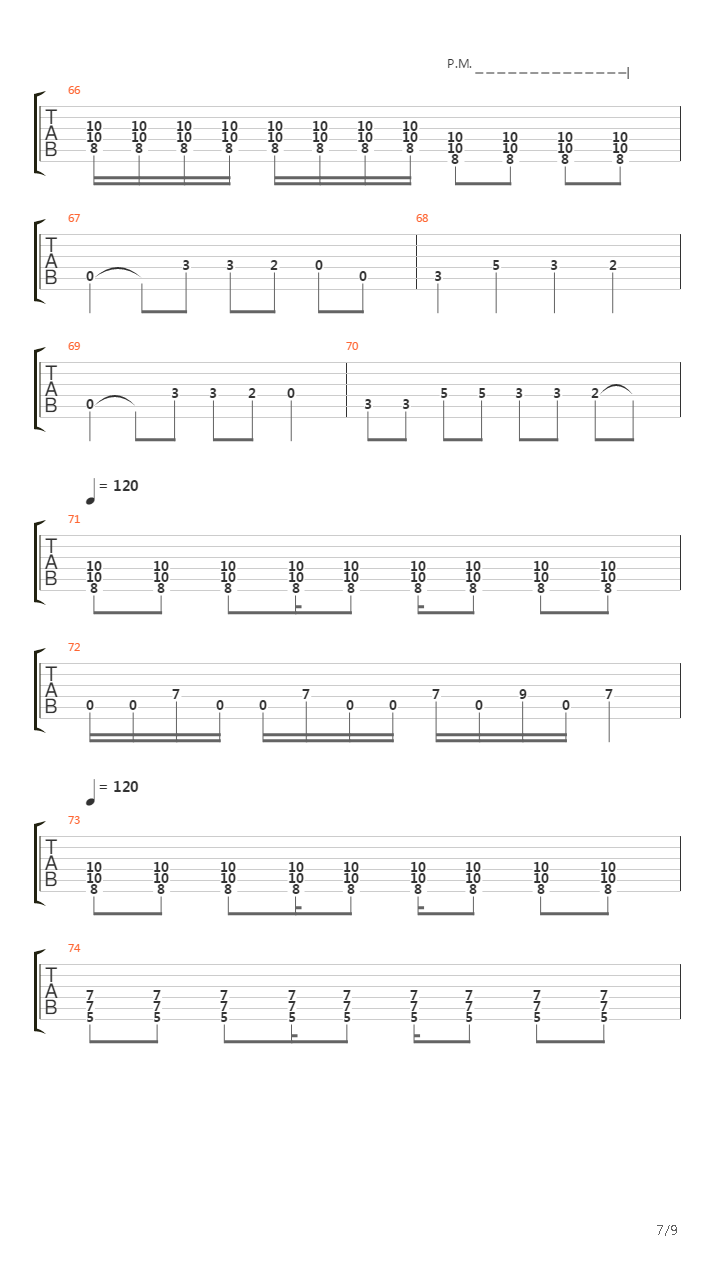 Alone吉他谱