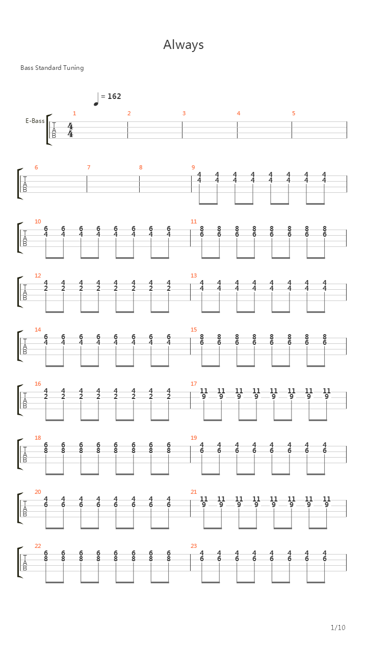Always吉他谱