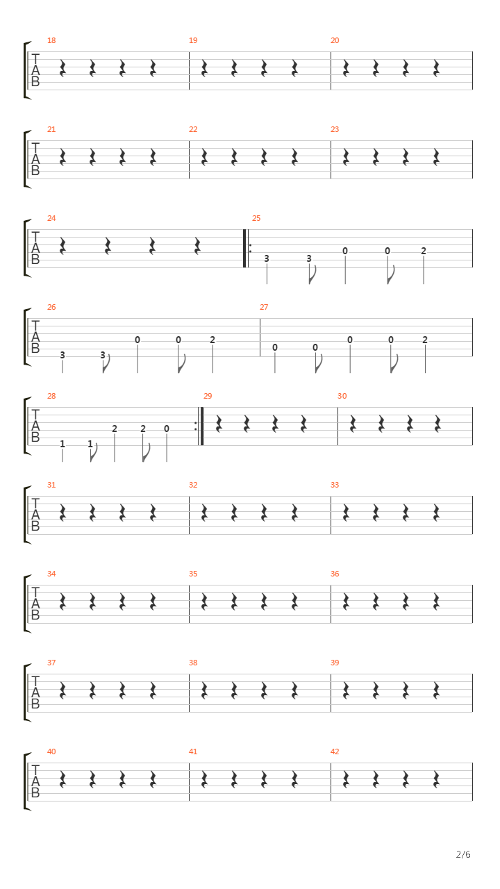 Dammit吉他谱