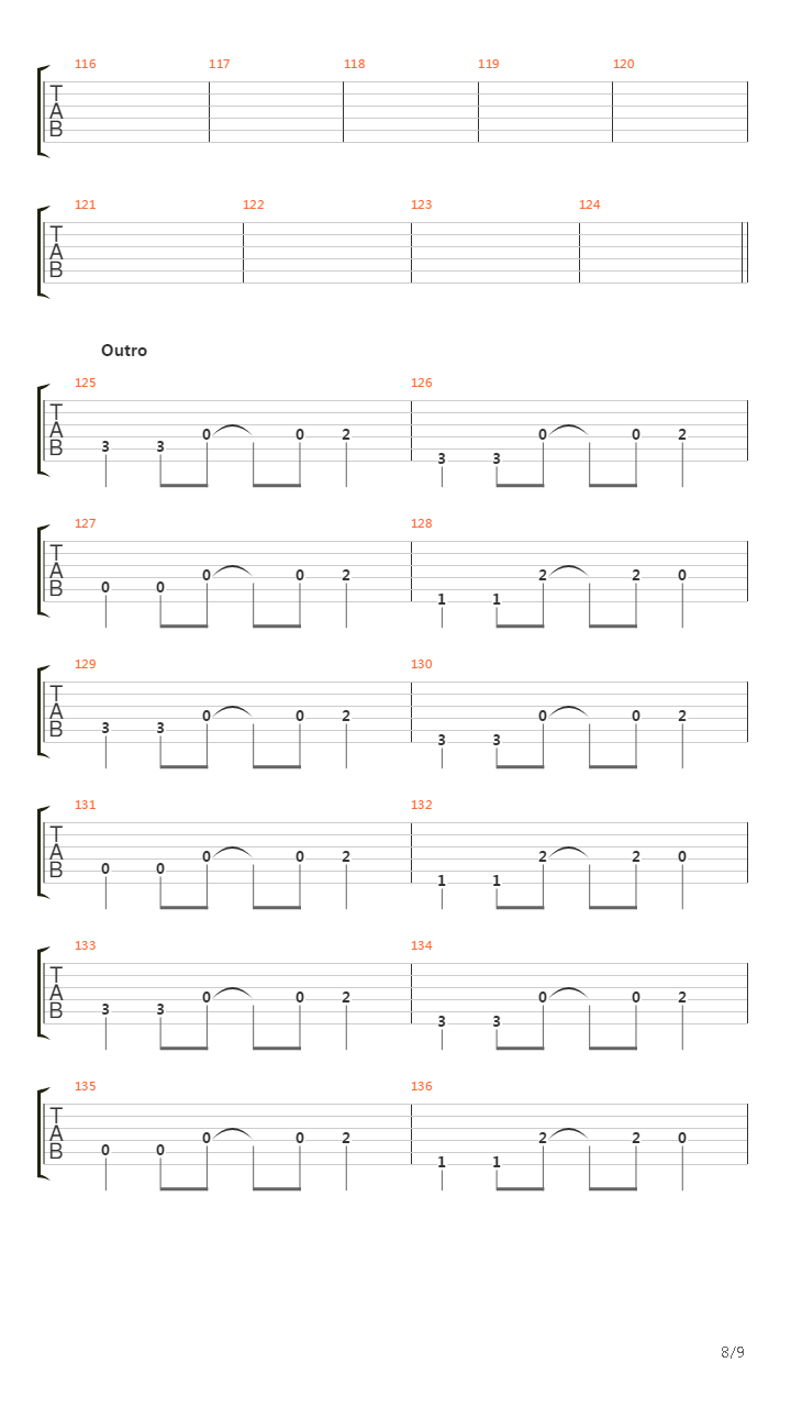 Dammit吉他谱