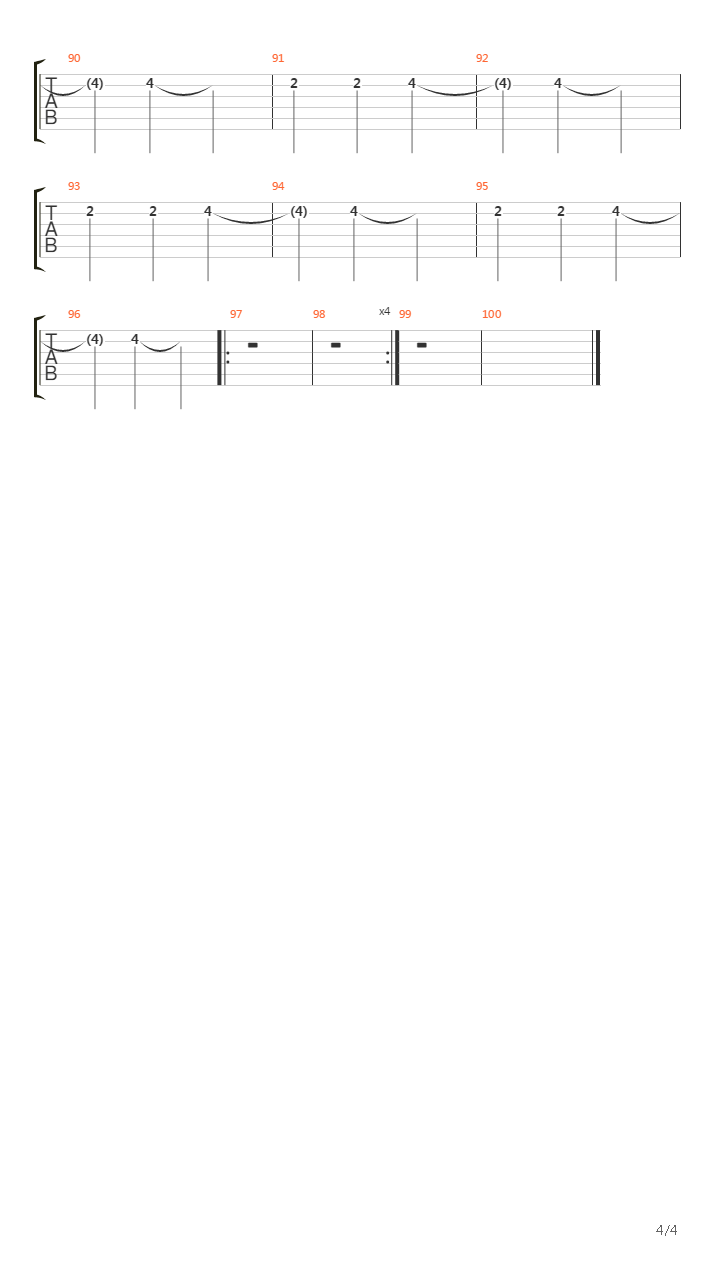 Down吉他谱