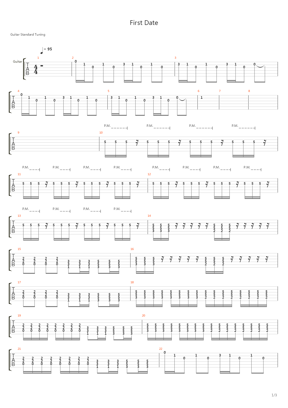 First Date (17)吉他谱