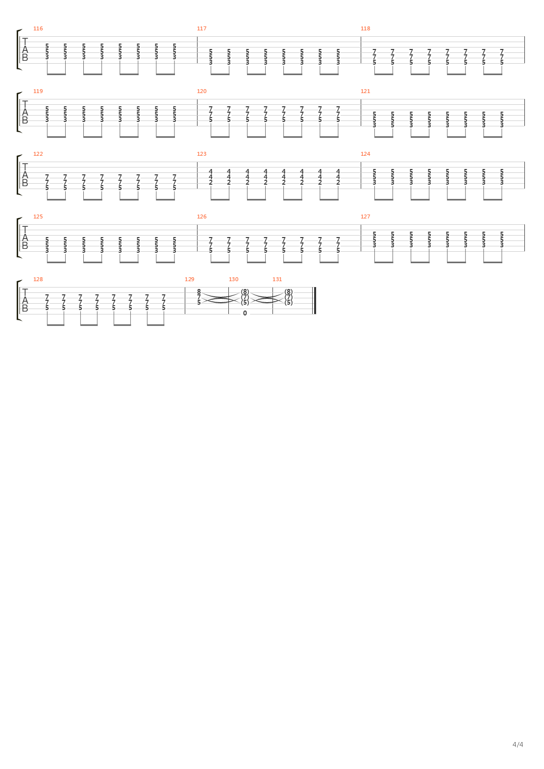 man overboard吉他谱