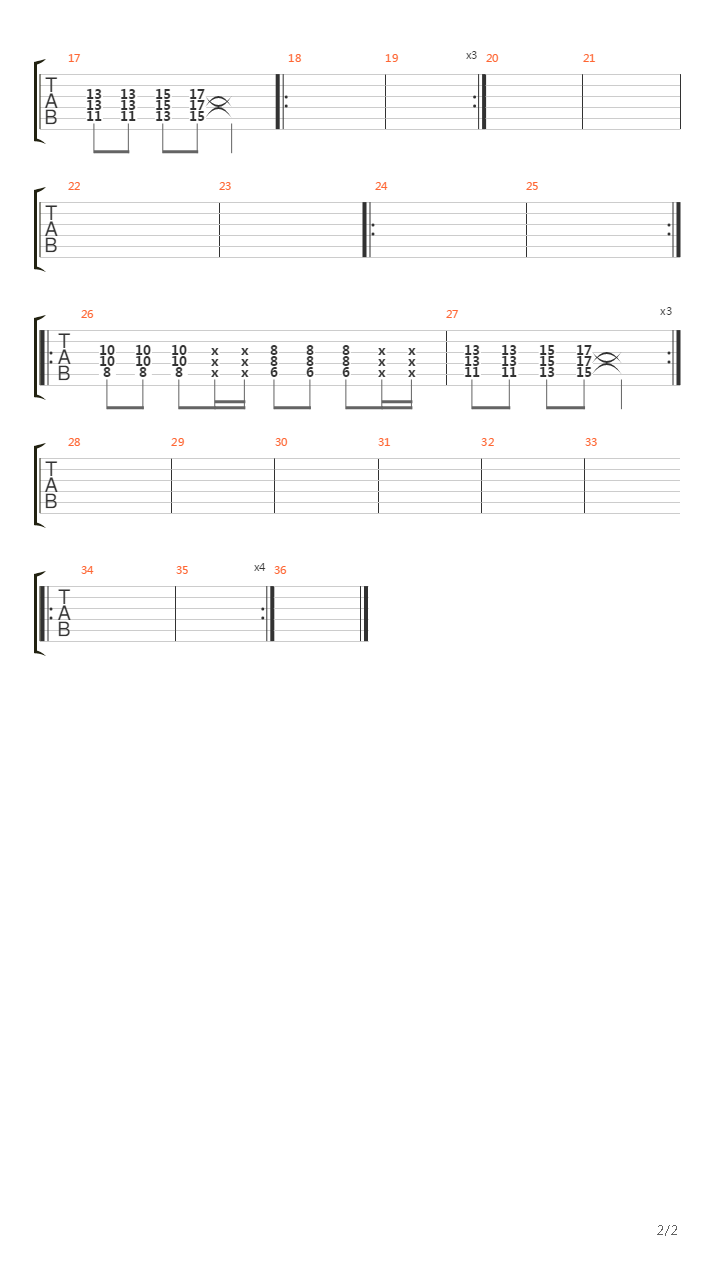 Song 2吉他谱