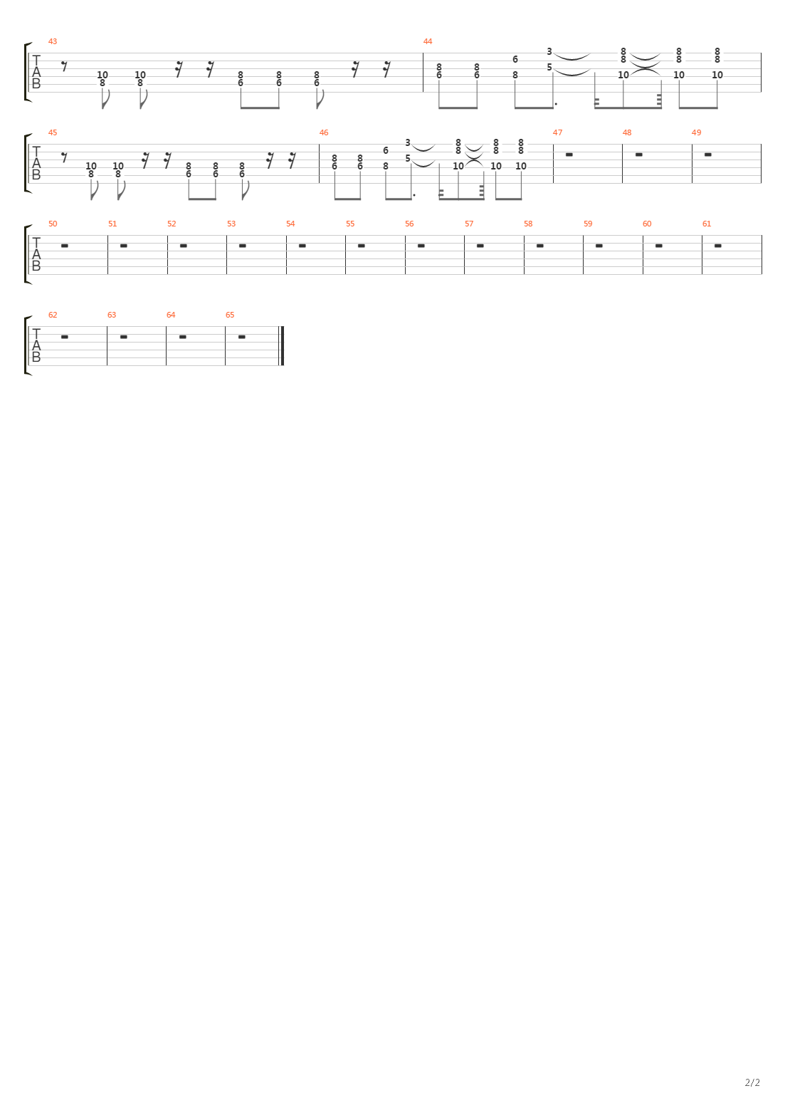 Song 2吉他谱