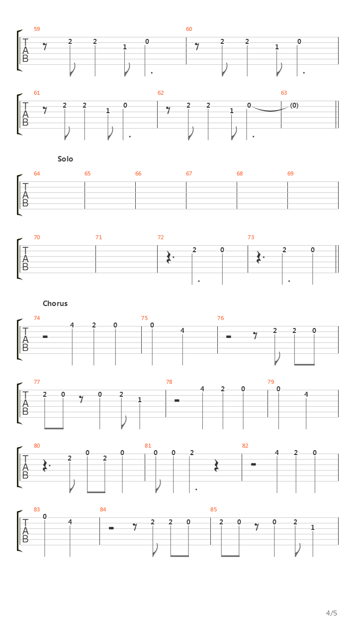 Bullet吉他谱