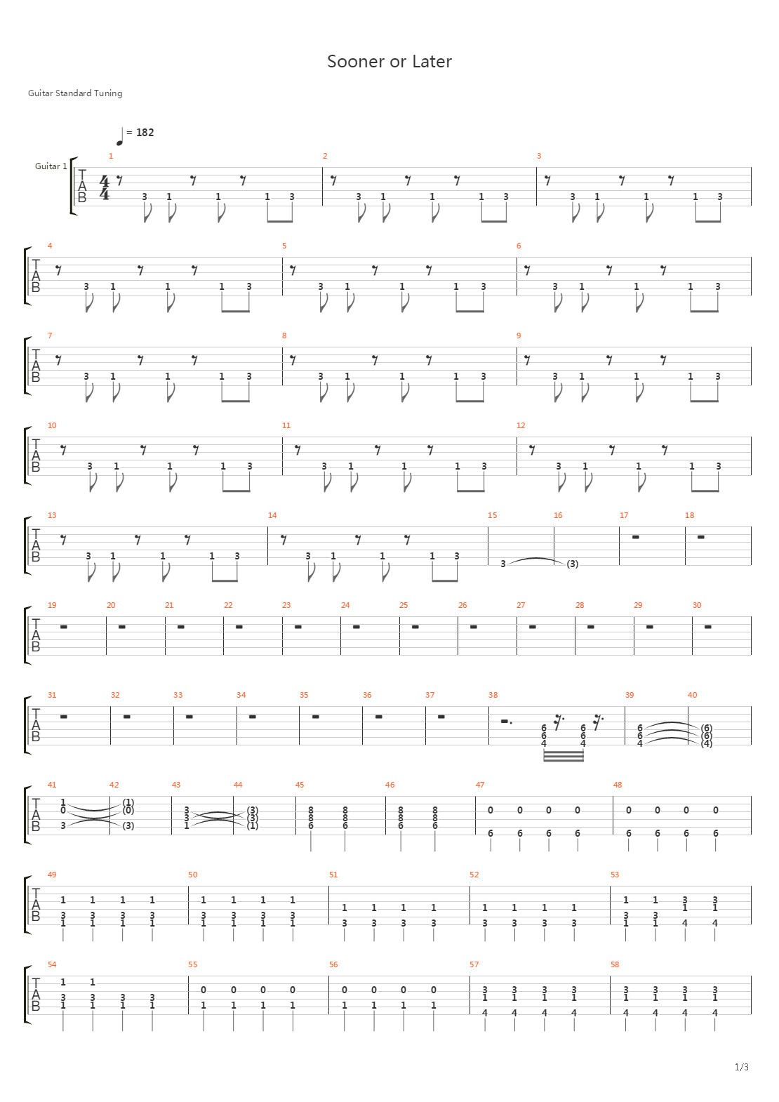 Sooner Or Later吉他谱