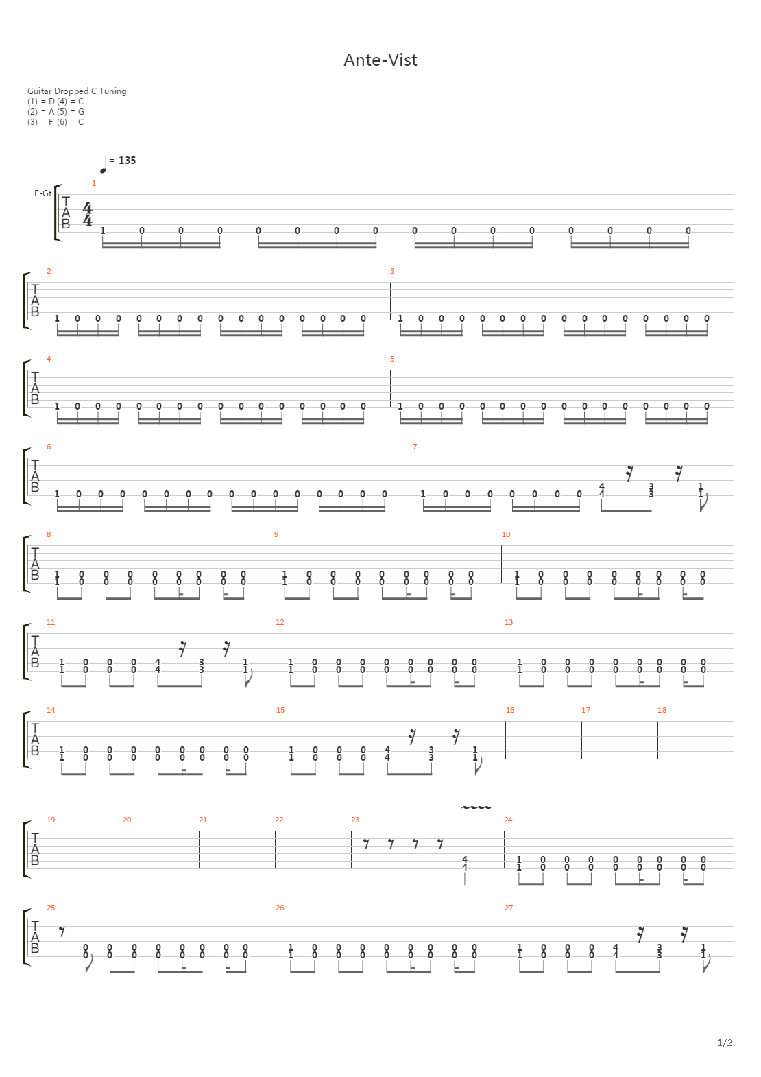 Anti-Vist吉他谱